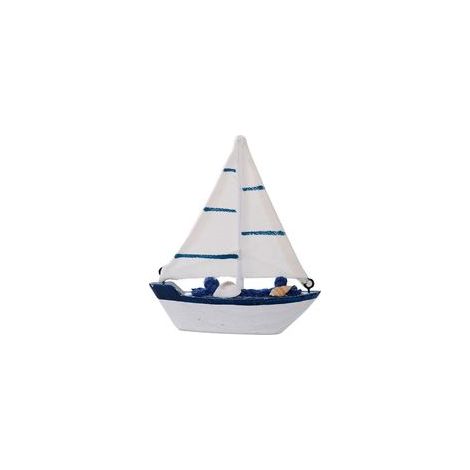 Lot de 6 bateaux à voile décoratifs en bois, jouets marins, décoration intérieure – (1/4)