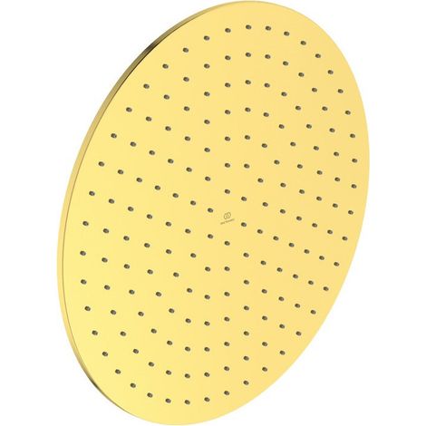 Ducha de lluvia IDEALRAIN redonda, d : 400 mm dorado cepillado IDEAL STANDARD