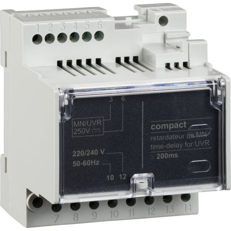 TEMPORISATEUR MN 220-240V CA 50/60HZ ACCESSOIRE DISJONCTEUR NS80-NSX630 - LV429427 (1/2)