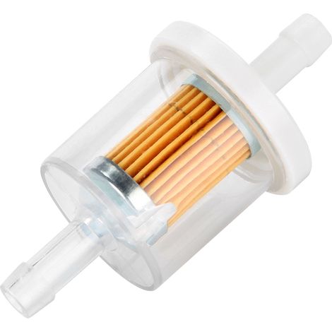 10 Stück 1/4-Zoll-Kunststoff-Inline-Mini-Kleinmotor-Kraftstofffilter für Rasenmäher und Motorräder (1/5)