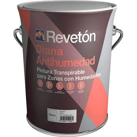 REVETON PINTURA TRANSPIRABLE ANTIHUMEDAD DIANA 750 ml