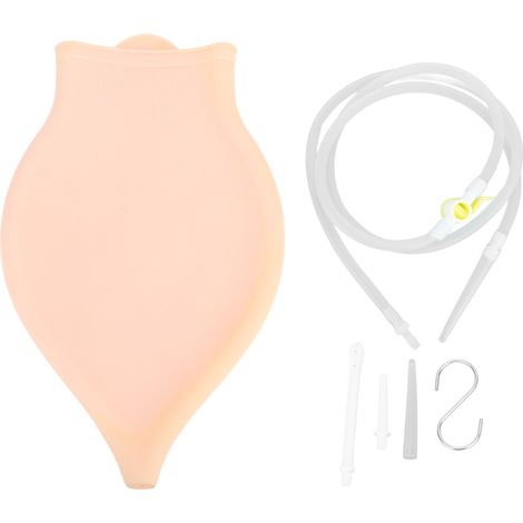 Poche à lavement en silicone 3L, écologique, réutilisable, souple et facile à nettoyer, pour lavement à domicile, pour hommes et femmes. (1/5)