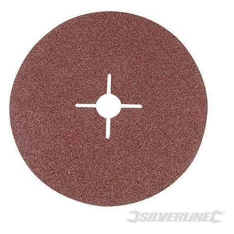 Dischi silverline in ossido di alluminio con foro tondo per smerigliatrici angolari varie grane-Grana 36