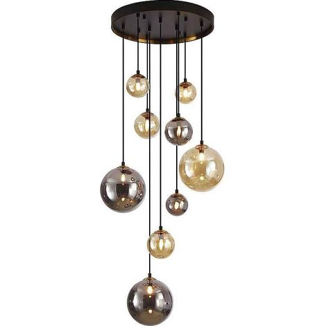 DARK-LAMPARA 9L NEGRO-LATON (1/5)