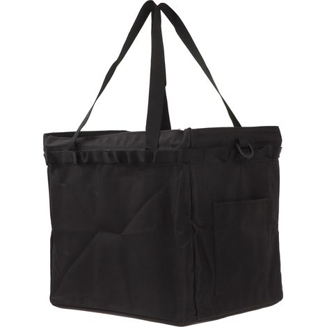 Sac à outils d'extérieur pliable grande capacité, multifonctionnel, pour le camping, les pique-niques et les barbecues, noir (1/5)