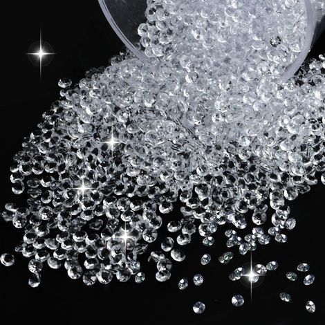 8000 pezzi di diamanti in cristallo acrilico, cristalli trasparenti (1/5)