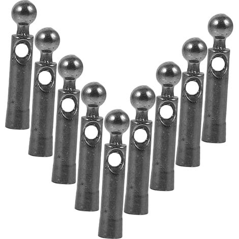 Sollbry Embout Parasol en Métal Accessoires de Réparation Perles de Queue de Parapluie 10 Pièces Argenté pour Parapluie Pliant,Convient pour 1,9 - 2,1 mm (1/5)