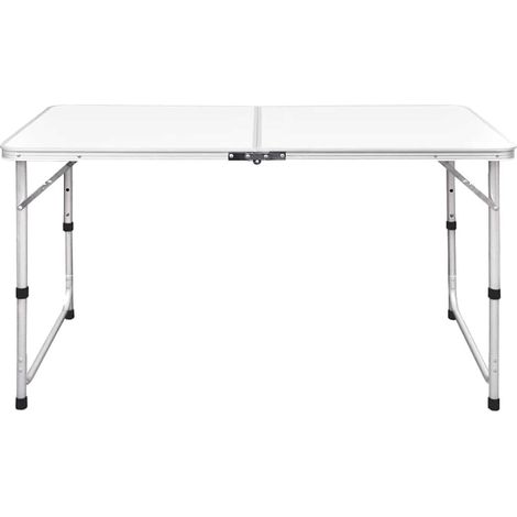 vidaXL Mesa de camping plegable ajustable 120x60 cm (1/2)