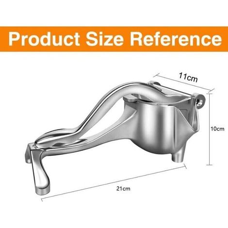 Manuelle Zitruspresse aus Aluminium mit Hebel und ergonomischem Griff für Zitronen, Orangen und andere Zitrusfrüchte (1/5)