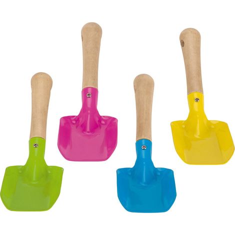 Kinderschaufel goki langlebiges Metall rosa 205 cm