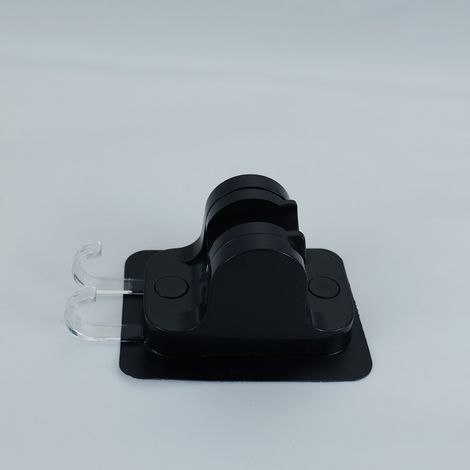 Support de pomme de douche noir, dimensions 12×8×5,5 cm (1/5)