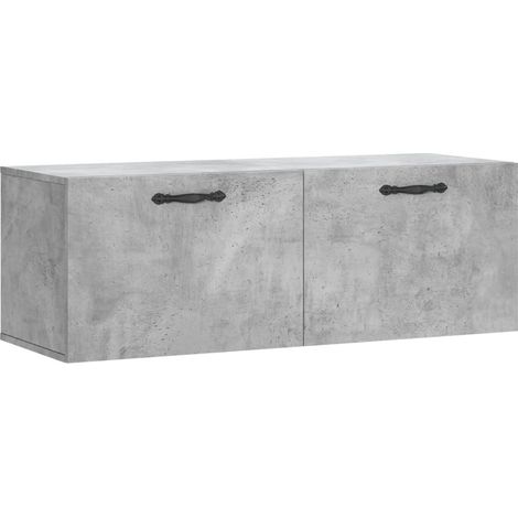 vidaXL Mobile a Parete Grigio Cemento 100x36,5x35 cm Legno (1/5)