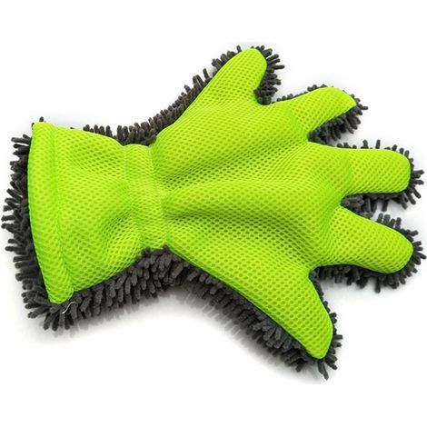 Gant de lavage à 5 doigts en microfibre pour le lavage et le séchage des voitures et des motos (1/5)