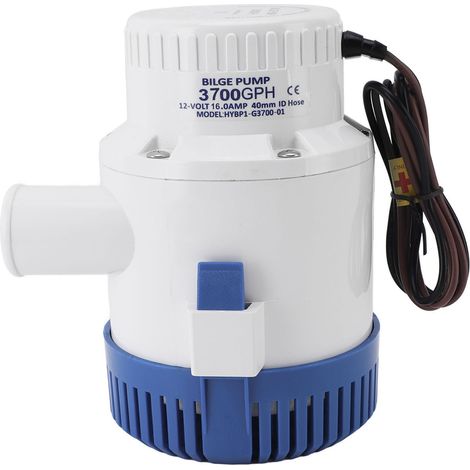Pompe de cale submersible électrique 3700 GPH pour bateau marine plomberie 12V silencieuse anti-surchauffe efficace (1/5)