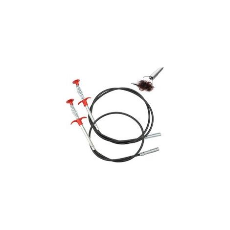 Lot de 2 Pince pour Deboucher Evier Canalisation, Pince à Lot Pince Griffes Flexible pour Cuisine, Cuisine, Baignoire, Toilettes (90cm/160cm)