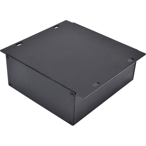 Boîtier de jonction électrique en alliage d'aluminium, boîte de dérivation encastrable, 47x133x120mm, noir mat (1/5)
