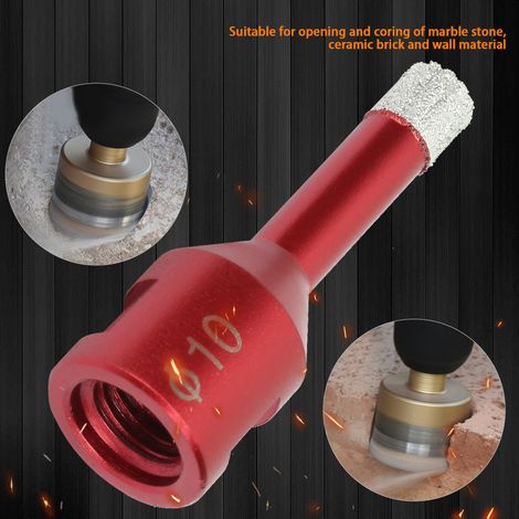 Carotteuse brasée sous vide, scie cloche bois, coupe-rond et scie à trou pour meuleuse d'angle 10 mm (1/5)