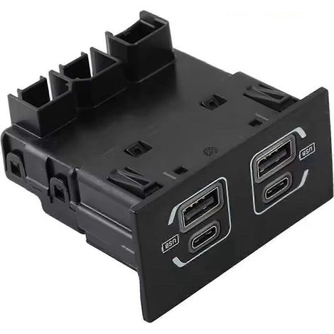 Interface audio AUX pour voiture 68467786AB 35422365 pour véhicules 2021-2022 (conduite à gauche), noir (1/5)