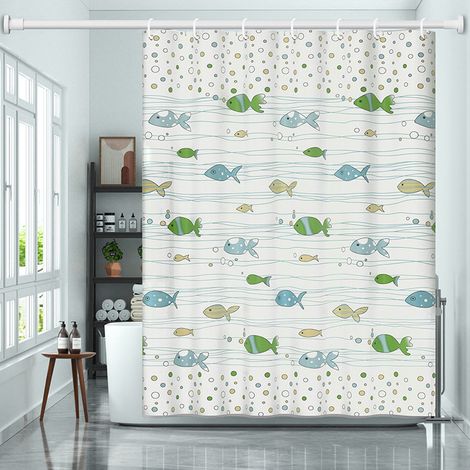 Rideau de douche Petits poissons