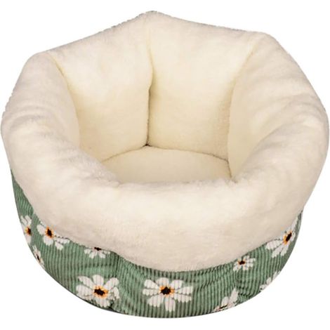 Nouveau lit pour chien en peluche lavable à rayures, spécialement conçu pour les chiens, et un lit pour chat offrant un confort de sommeil profond (404024 cm, vert). (1/3)