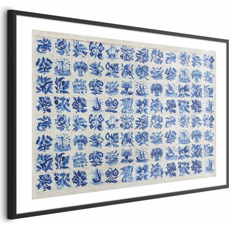 Poster - Azulejos - piastrelle di ceramica tradizionali portoghesi (1/4)