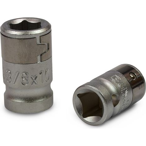 BGS Bit-Adapter mit Haltekugel Innenvierkant 10 mm (3/8") Innensechskant 10 mm (3/8") - 291