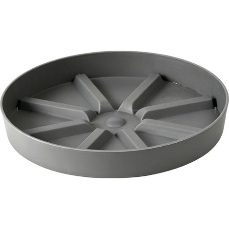 Vassoio per piante grande da 30 cm, in plastica rinforzata, adatto per piante in vaso, vassoio di raccolta rotondo, adatto sia per piante da interno che da esterno, vassoio di drenaggio per giardino -