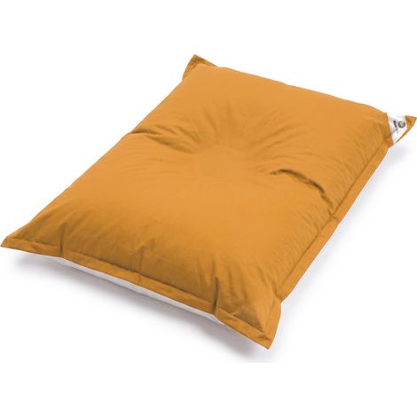Housse de Pouf Flottant XXL 180x140 Jaune Miel - (Housse Seule à Garnir - Spécial Piscine)