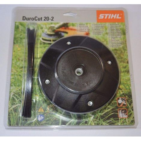 Stihl – Tête de débroussailleuse DuroCut 20-2 – Compatible avec fils ronds, carrés et pentagonaux – 12 fils XL 3mm inclus – 40027102182 (1/5)