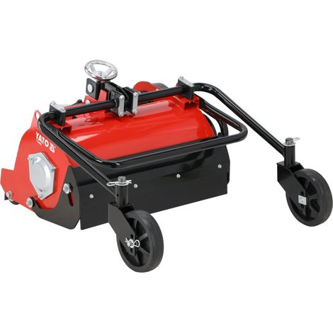 Yato – Broyeur à fléaux 60 cm – 28 lames pour coupe précise – Hauteur de travail réglable 1,2 à 10 cm – Acier au carbone robuste