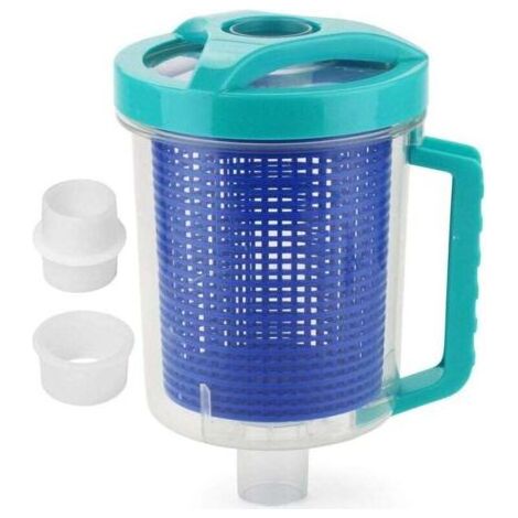 Aspirateur de Piscine avec Panier à Mailles et Ramasse-Feuilles Intégré, Accessoire Compatible pour Nettoyeurs Manuels et Automatiques (1/4)