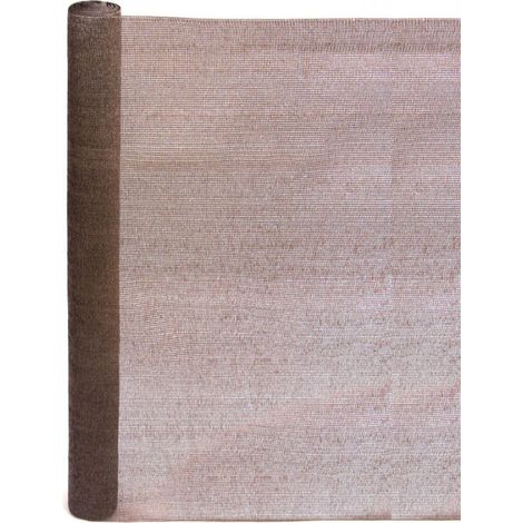 Rete Ombreggiante 2x10m  Telo Ombra 70% marrone  Frangivista Recinzione Giardino  Tessuto Ombra Privacy Antistrappo Antivento