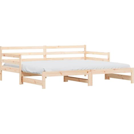 Maison Exclusive - Sofá cama nido madera maciza de pino 80x200 cm