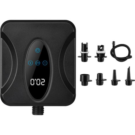 Pompe à pagaie portable 20 PSI Compresseur d'air électrique haute pression Pompe de gonflage avec 6 buses pour bateau gonflable Piscine Planche de surf Stand-up Paddle Board (1/5)