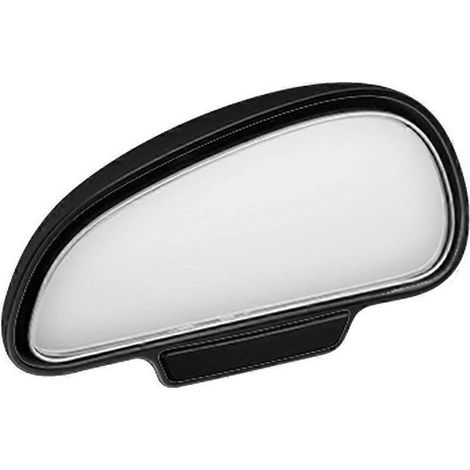 Rétroviseur grand angle voiture, angle mort réglable convexe, sécurité stationnement gauche, noir (190 caractères exactement). (1/4)