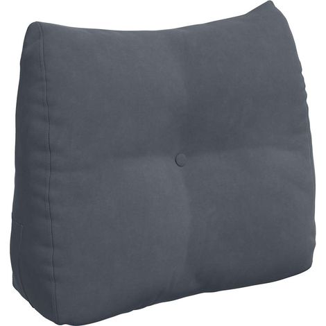 Coussin de Dos Gris foncé 60 x 24 x 50 cm Velours