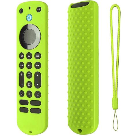 Coque pour télécommande vocale Alexa, antidérapante, souple, antichoc et résistante aux chocs. (1/4)