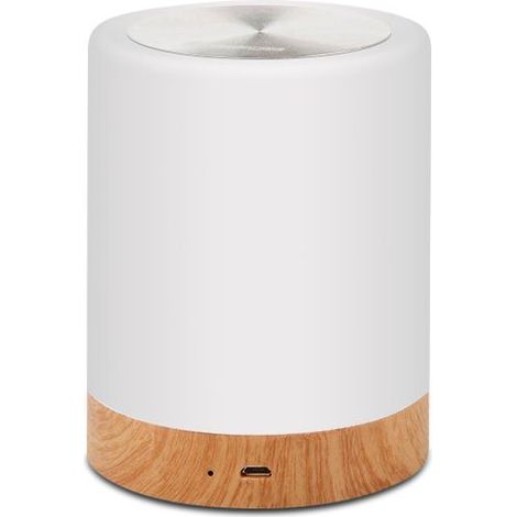 Veilleuse LED,Lampe de Chevet avec Contrle Tactile et USB Rechargeable et Changement de 6 Couleurs RGB avec Dimmable Lampe de Table pour La Chambre et Le Salon - Blanc Chaud