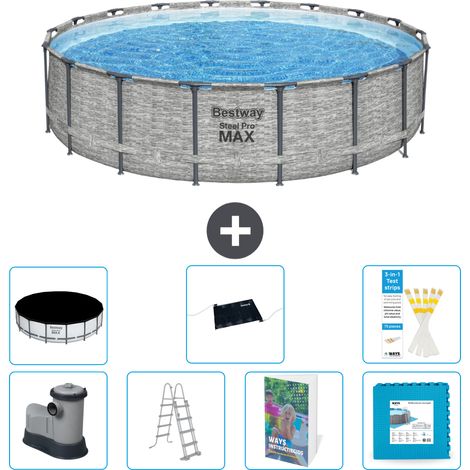 Bestway Piscina Bestway Steel Pro MAX Rotonda - 549x122 cm - 8-pezzi  S621 (1/4)
