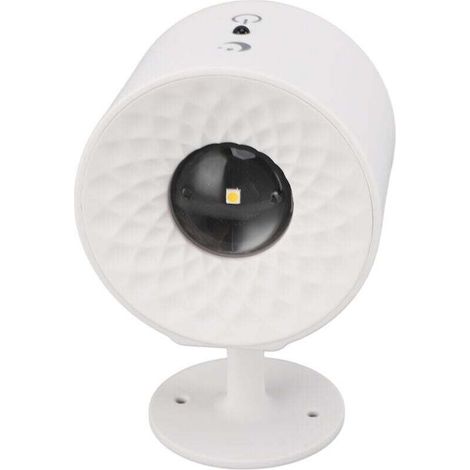 Appliques Murales LED - Alimenté par Batterie - Rotation de la Boule Magnétique - Blanc - Télécommande Tactile 3 Couleurs - Luminaire Mural Polyvalent pour Divers Réglages (1/4)