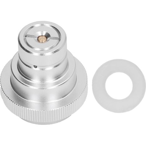 Adaptateur pour Bouteille de Gaz DUO Terra Art, Tête de Conversion à Détachement Rapide Argenté pour Gonflage (1/5)