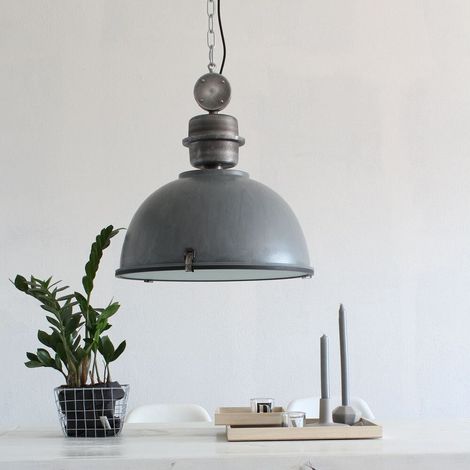 Steinhauer - hängeleuchte - Bikkel - grau - glas metall - Ø 42cm (1/5)