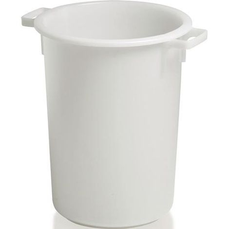 Kunststoffbehälter rd.50l HD-PE weiß D420xH540mm m.Außengriff CRAEMER (1/3)