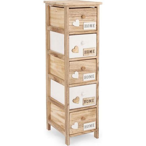 Cassettiera "Emotions" per interno -4 Cassetti - 40x29x73h cm (1/4)