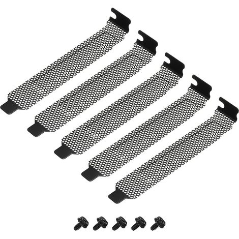 CCYKXA5-teiliges Set: PCI-Slot-Staubfilter, Verschlussplatte mit Lüftungsschlitz und Verlängerungshalterung mit 5 Schrauben für Computergehäuse (1/5)