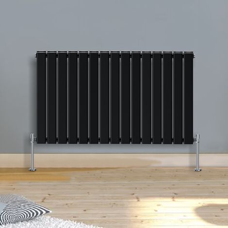 Warmehaus Horizontal Radiator Flat Panel Double Black 600x1022mm (1/5)