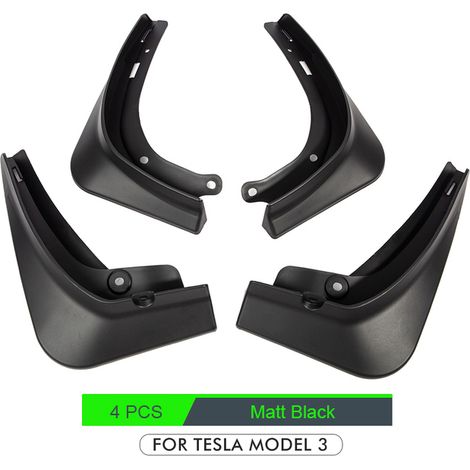 Ensemble de 4 bavettes compatibles avec Tesla Model 3, pour garde-boue avant et arrière (1/5)