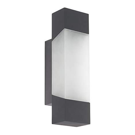 Applique Esterno Moderna Gorzano Metallo Grigio Policarbonato Bianco Led (1/4)