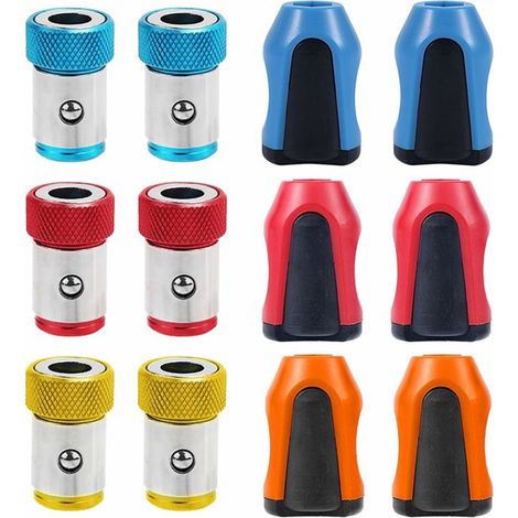 12 Magnetringe, geeignet für Schraubendreherbits, abnehmbare magnetische Metallringe