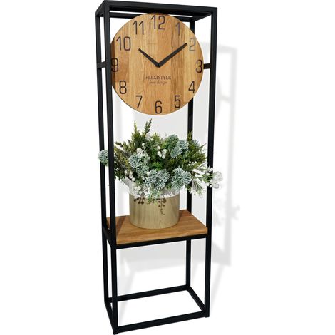 Reloj de consola de roble estilo loft de 100 cm (1/5)